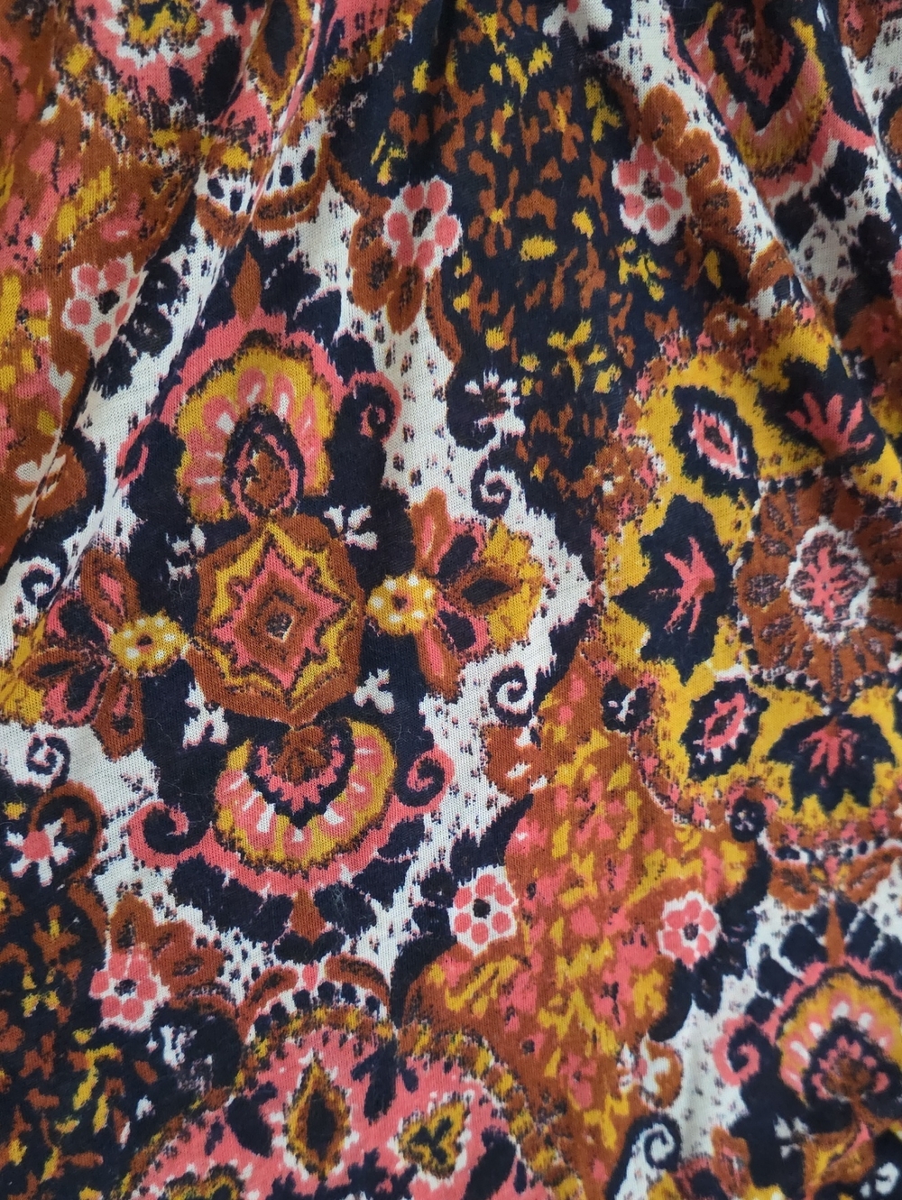H&M Boho Paisley Print Cami Tank Top Multicolor Spaghetti Strap Women's XS - Picture 4 of 5